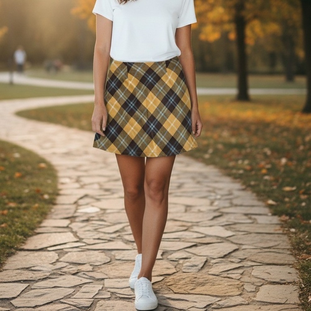 Altard State Plaid Mini Skirt Womens XS / Small A-Line Preppy Trendy Schoolgirl‎